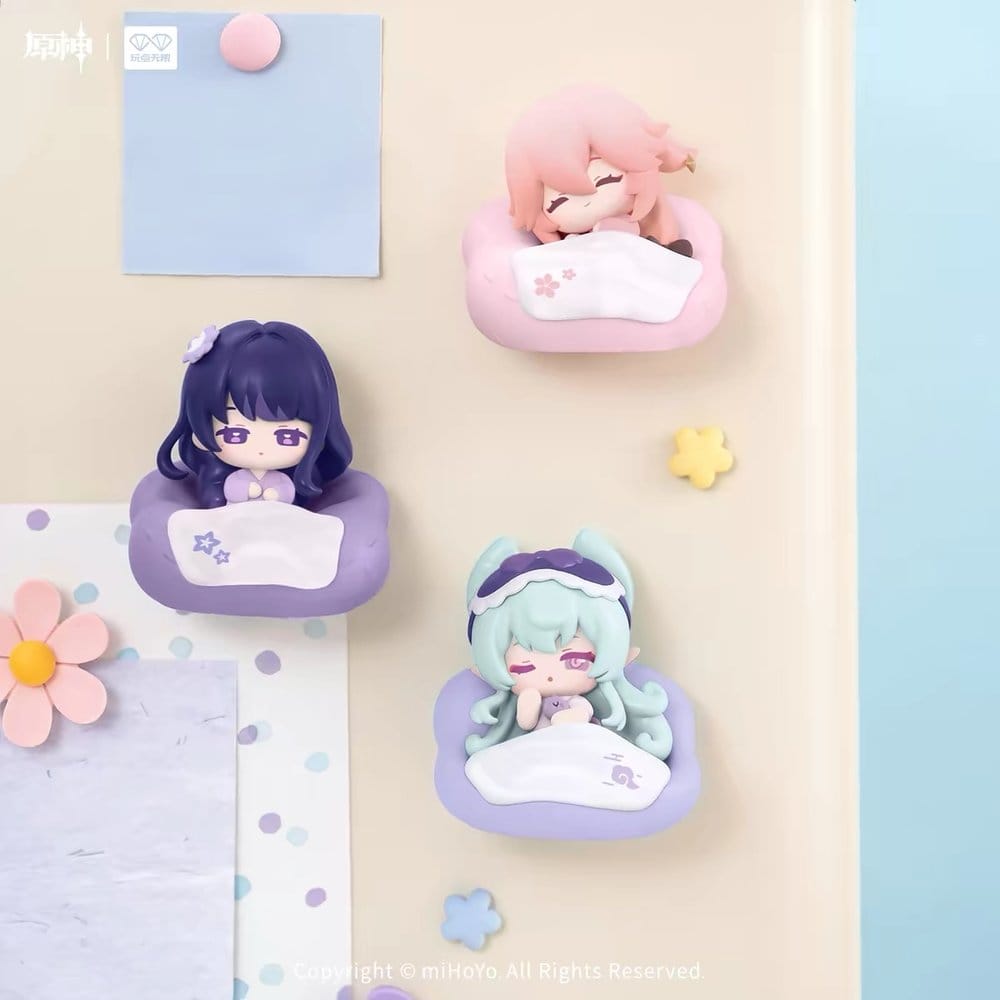 PREORDINE+ 05/2027 Genshin Impact 3D Magnet Cloud Pillow Dreamland Series 5 cm Blind Box Display (9)