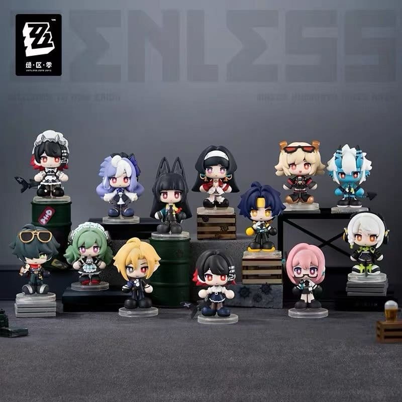 PREORDINE+ 05/2027 Zenless Zone Zero PVC Mini Figures Tiny Agents 8-10 cm Blind Box Display (12)