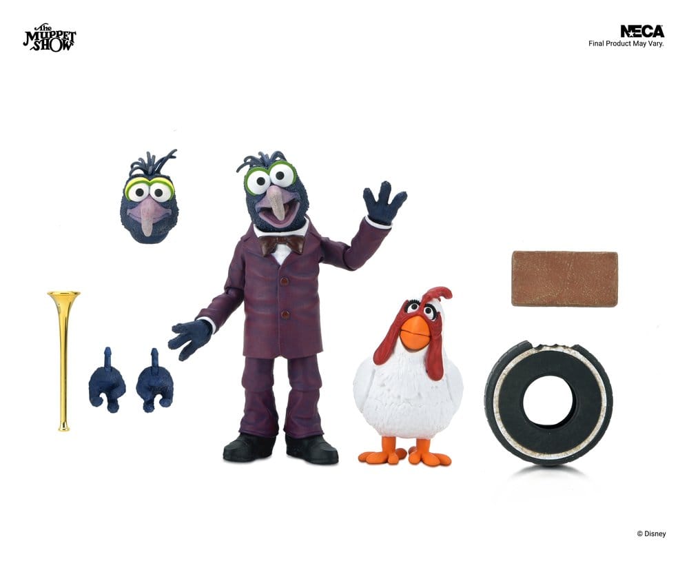 🧪 LAB | PREORDINE+ 06/2027 The Muppets Ultimate Action Figure Gonzo with Camilla 18 cm