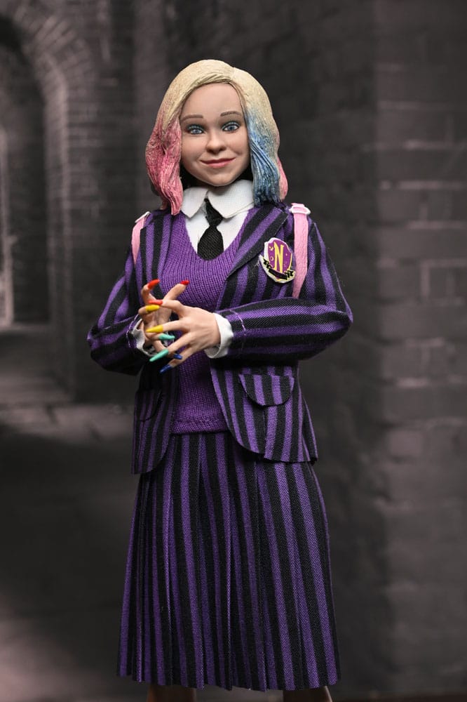 🧪 LAB | SU ORDINAZIONE Wednesday Action Figures 2 Pack Wednesday Addams (Nevermore Uniform) and Enid 20 cm