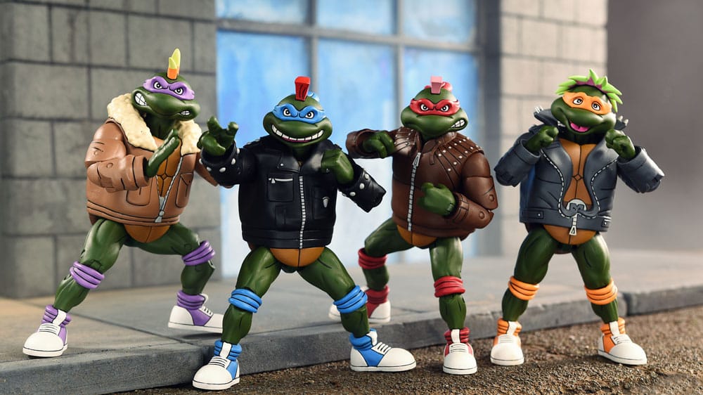 AUF BESTELLUNG Teenage Mutant Ninja Turtles (Cartoon) Actionfiguren 4er-Pack Punk Turtles 18 cm