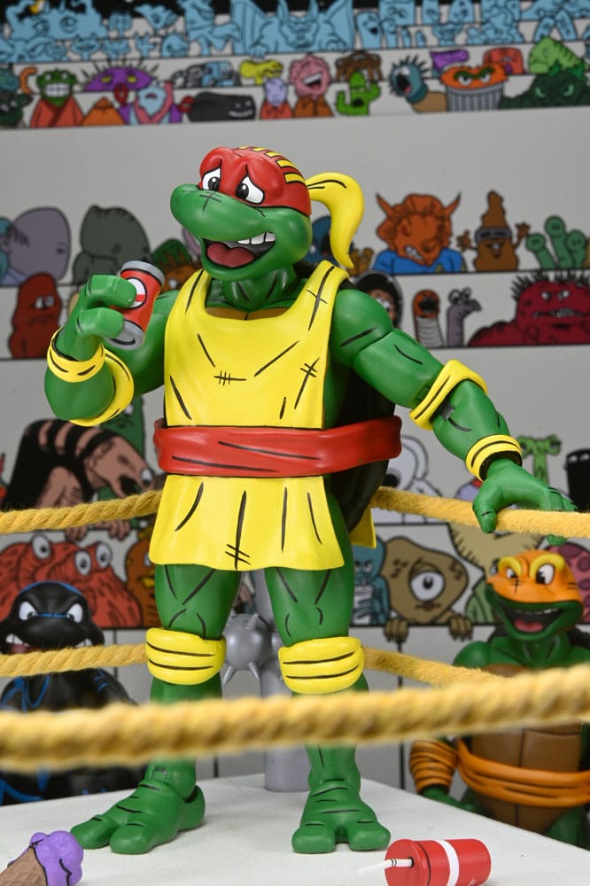 🧪 LAB | SU ORDINAZIONE Teenage Mutant Ninja Turtles (Archie Comics) Action Figures 4-Pack Stump Wrestling Turtles 18 cm