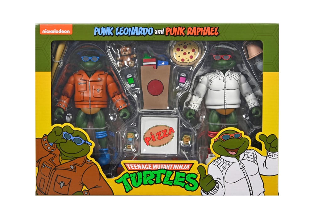 🧪 LAB | SU ORDINAZIONE Teenage Mutant Ninja Turtles (Cartoon) Action Figure Punk Leo and Punk Raph 2 Pack 18 cm        