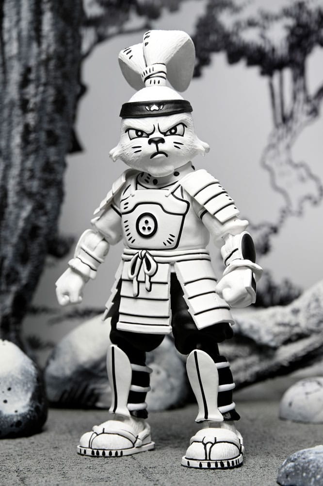 MADE TO ORDER Usagi Yojimbo Action Figure Samurai Usagi Yojimbo Black &amp; White Figure 18 cm SOLD OUT
