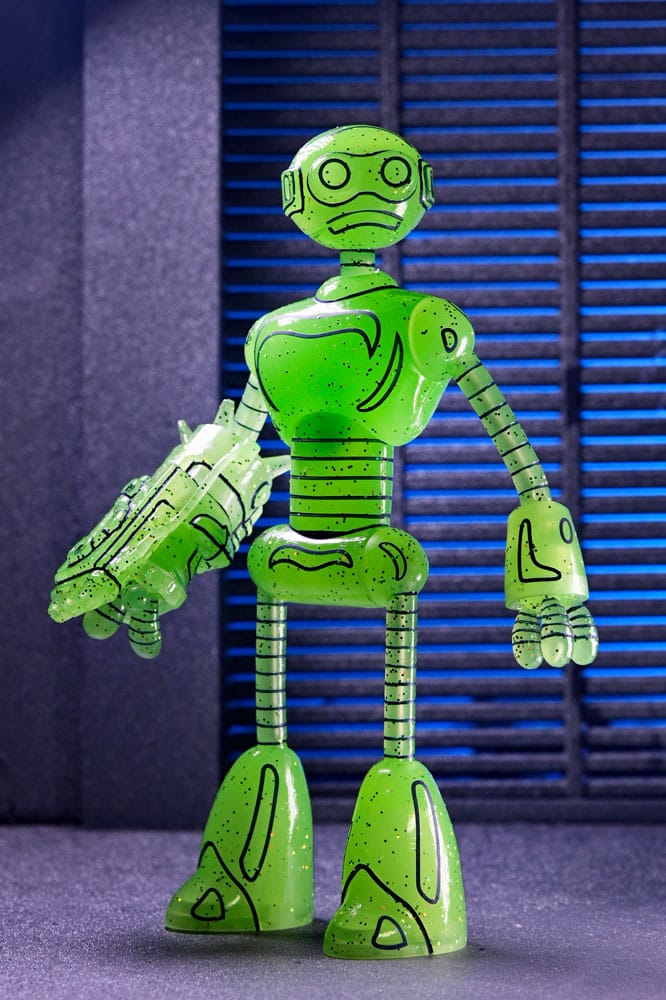 🧪 LAB | SU ORDINAZIONE Teenage Mutant Ninja Turtles (Mirage Comics) Action Figure Transmat Fugitoid GID 18 cm