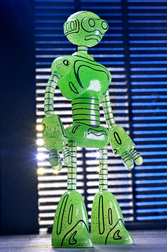 🧪 LAB | SU ORDINAZIONE Teenage Mutant Ninja Turtles (Mirage Comics) Action Figure Transmat Fugitoid GID 18 cm