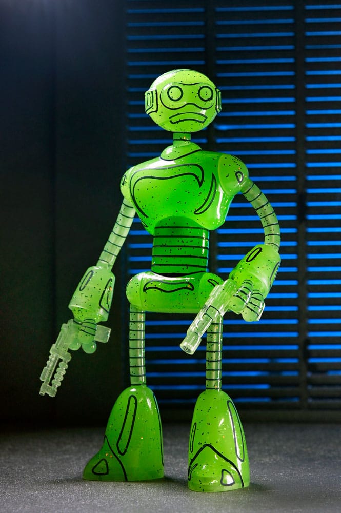 🧪 LAB | SU ORDINAZIONE Teenage Mutant Ninja Turtles (Mirage Comics) Action Figure Transmat Fugitoid GID 18 cm