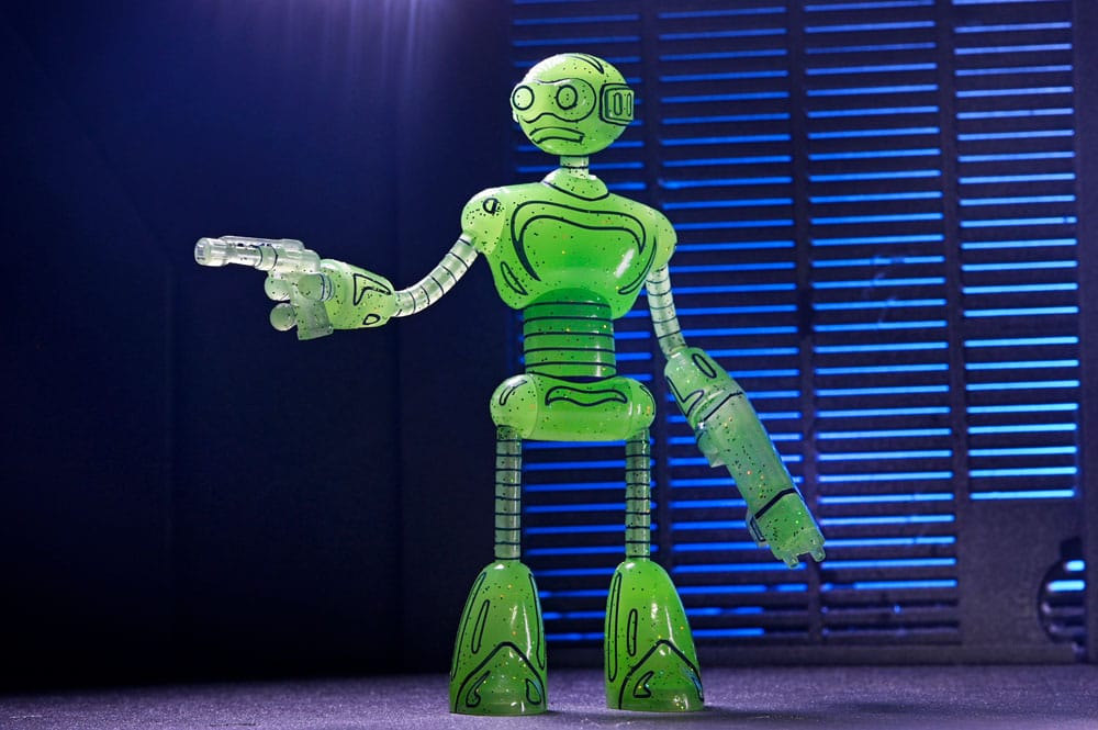 🧪 LAB | SU ORDINAZIONE Teenage Mutant Ninja Turtles (Mirage Comics) Action Figure Transmat Fugitoid GID 18 cm