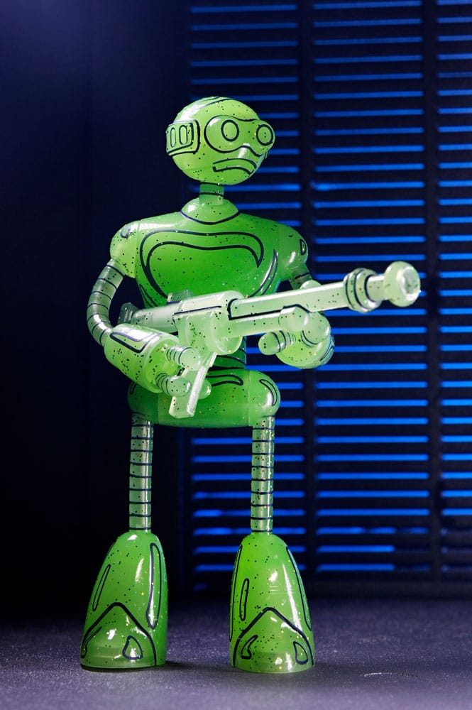 🧪 LAB | SU ORDINAZIONE Teenage Mutant Ninja Turtles (Mirage Comics) Action Figure Transmat Fugitoid GID 18 cm