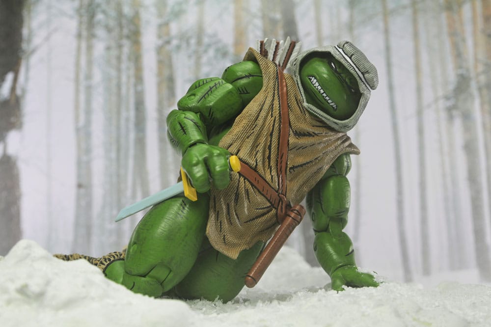 🧪 LAB | SU ORDINAZIONE Teenage Mutant Ninja Turtles Action Figure Hunter Leo 18 cm