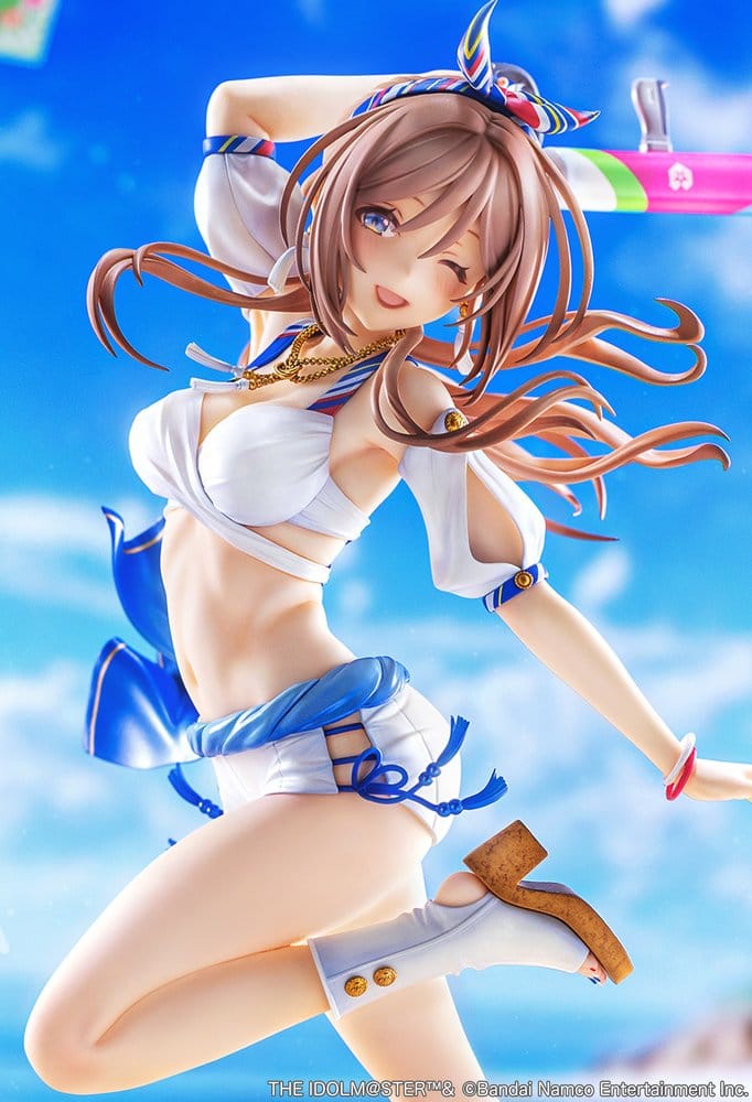 PREORDINE+ 05/2027 The Idolmaster Gakuen PVC Figure 1/7 Himesaki Rinami Kimi to Semi Blue Ver. With Bonus 27 cm