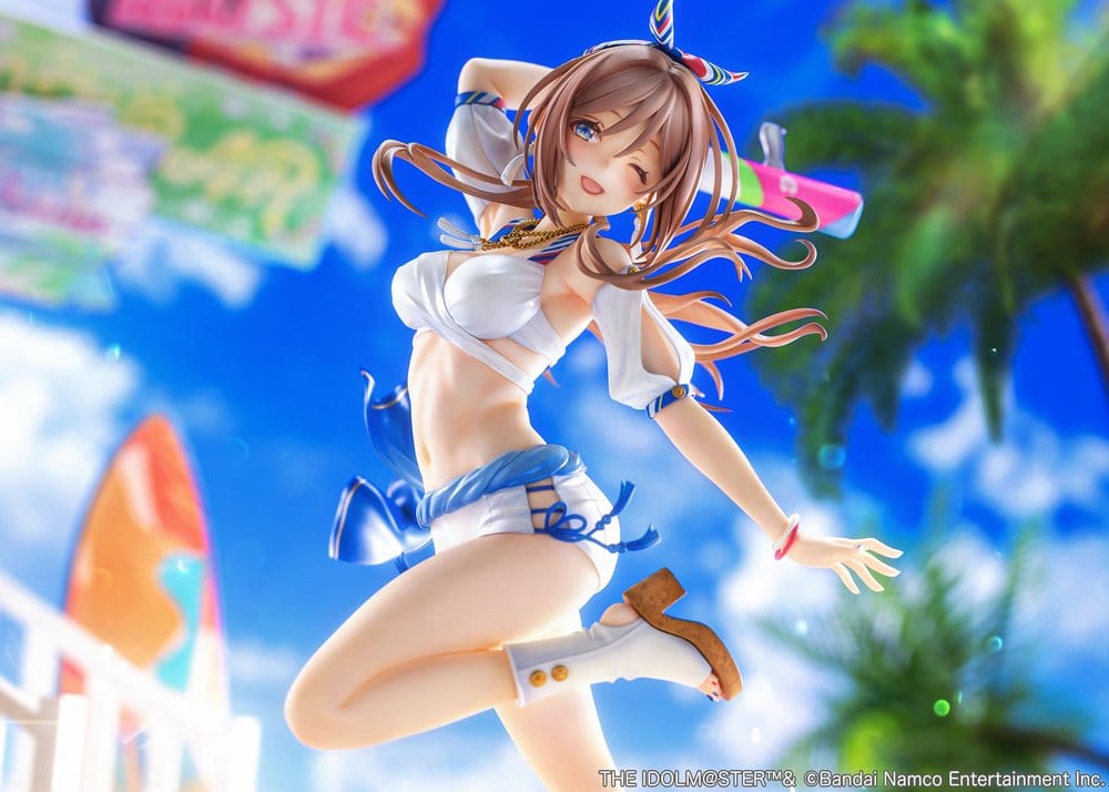PREORDINE+ 05/2027 The Idolmaster Gakuen PVC Figure 1/7 Himesaki Rinami Kimi to Semi Blue Ver. With Bonus 27 cm