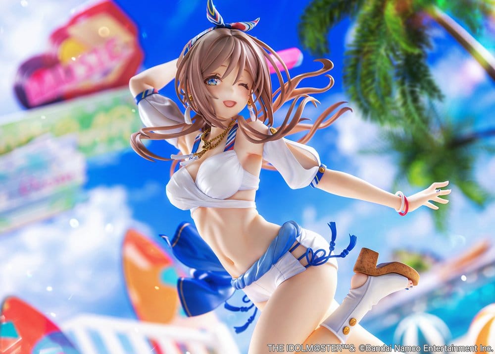 PREORDINE+ 05/2027 The Idolmaster Gakuen PVC Figure 1/7 Himesaki Rinami Kimi to Semi Blue Ver. With Bonus 27 cm