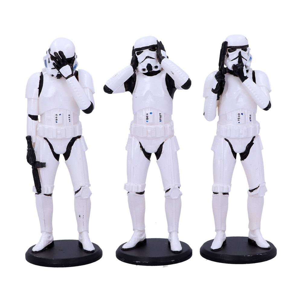🧪 LAB | SU ORDINAZIONE Original Stormtrooper Figures 3-Pack Three Wise Stormtroopers 14 cm