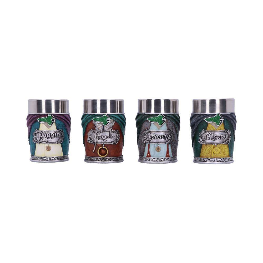 MADE TO ORDER Lord of the Rings Shotglass 4-Pack Hobbits