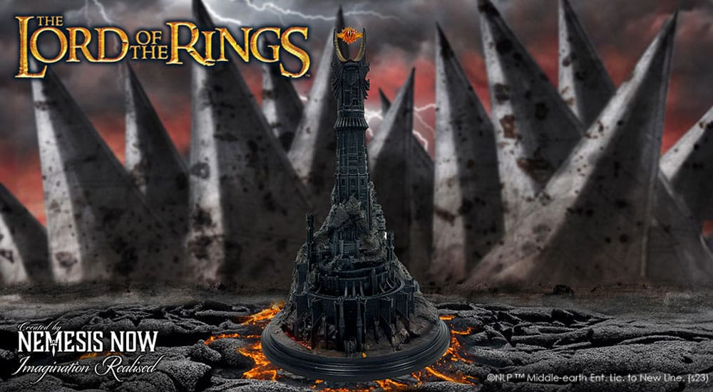 🧪 LAB | SU ORDINAZIONE Lord of the Rings Backflow Incense Burner Barad Dur 26 cm