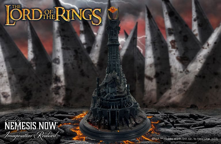 🧪 LAB | SU ORDINAZIONE Lord of the Rings Backflow Incense Burner Barad Dur 26 cm