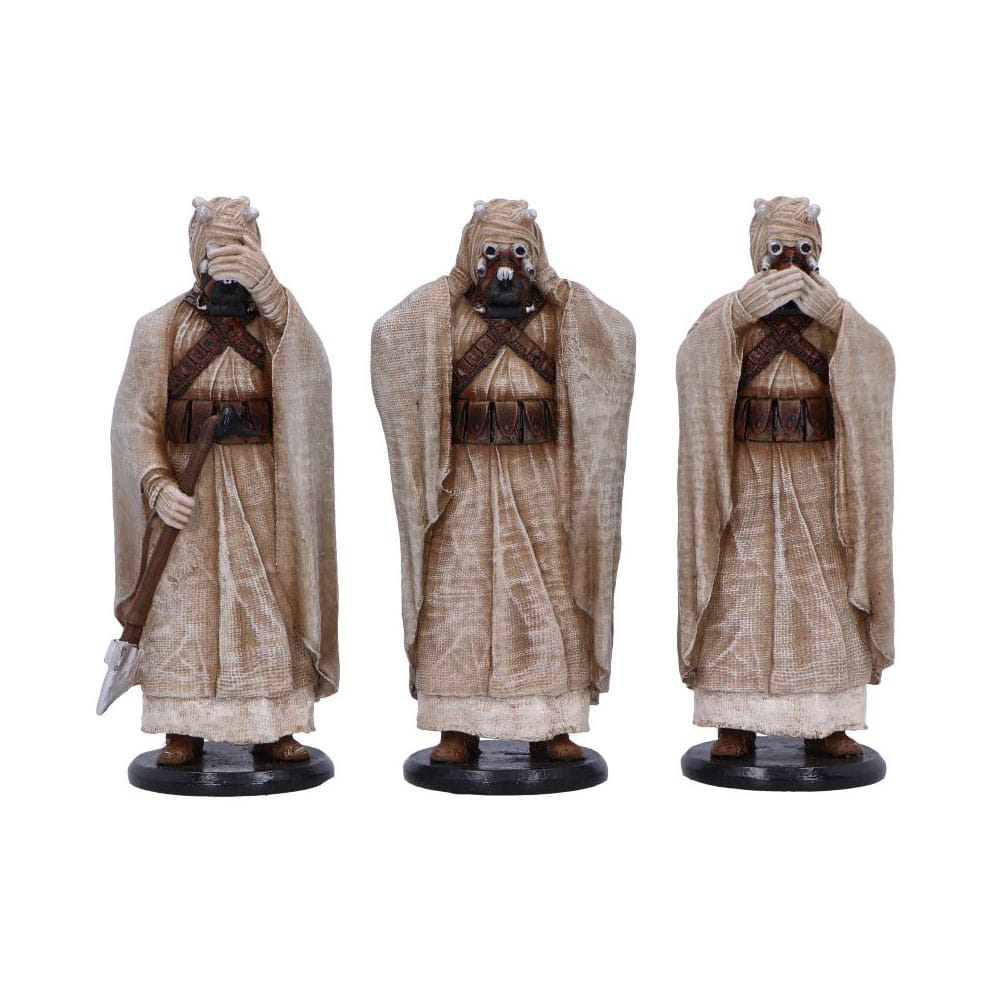 🧪 LAB | SU ORDINAZIONE Original Stormtrooper Statue Three Wise Tusken Raiders 14 cm  