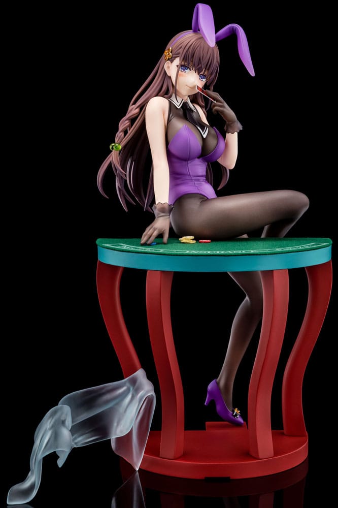 PREORDINE CHIUSO 03/2025 The Demon Sword Master of Excalibur Academy Statue 1/6 Elfine Phillet wearing flower's purple bunny costume with Nip Slip Gimmick System 17 cm  (PREORDINE NON CANCELLABILE)