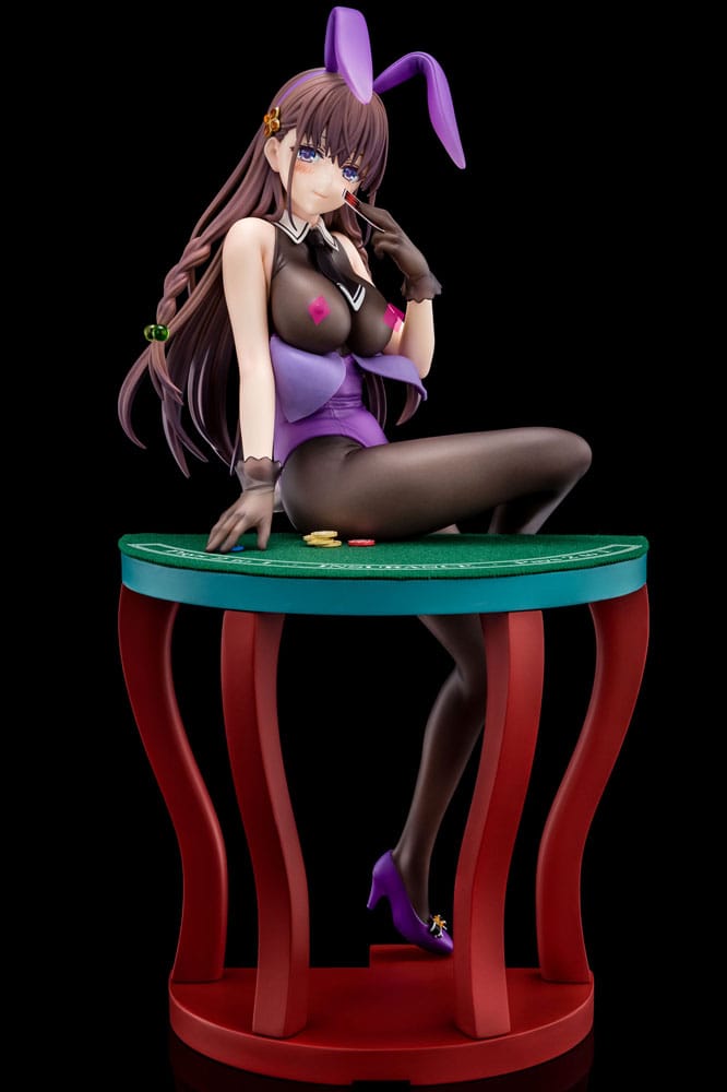 PREORDINE CHIUSO 03/2025 The Demon Sword Master of Excalibur Academy Statue 1/6 Elfine Phillet wearing flower's purple bunny costume with Nip Slip Gimmick System 17 cm  (PREORDINE NON CANCELLABILE)