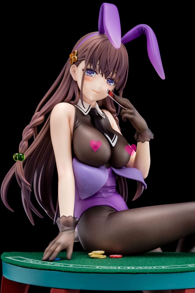 PREORDINE CHIUSO 03/2025 The Demon Sword Master of Excalibur Academy Statue 1/6 Elfine Phillet wearing flower's purple bunny costume with Nip Slip Gimmick System 17 cm  (PREORDINE NON CANCELLABILE)