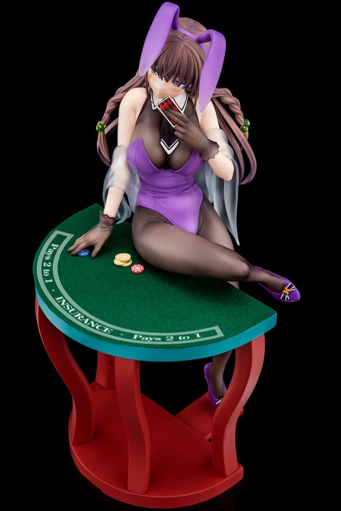 PREORDINE CHIUSO 03/2025 The Demon Sword Master of Excalibur Academy Statue 1/6 Elfine Phillet wearing flower's purple bunny costume with Nip Slip Gimmick System 17 cm  (PREORDINE NON CANCELLABILE)