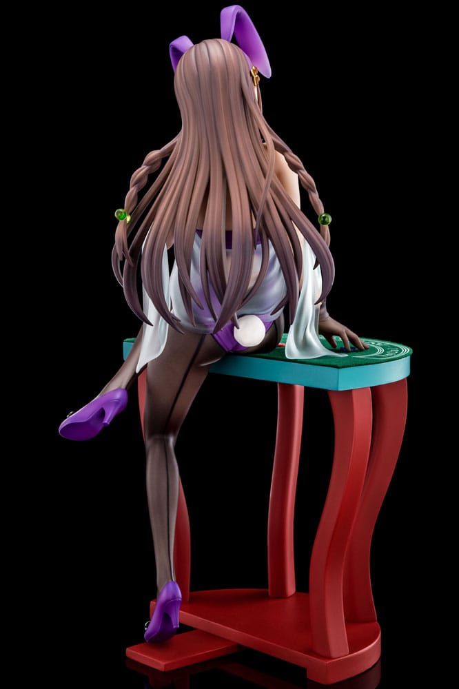 PREORDINE CHIUSO 03/2025 The Demon Sword Master of Excalibur Academy Statue 1/6 Elfine Phillet wearing flower's purple bunny costume with Nip Slip Gimmick System 17 cm  (PREORDINE NON CANCELLABILE)