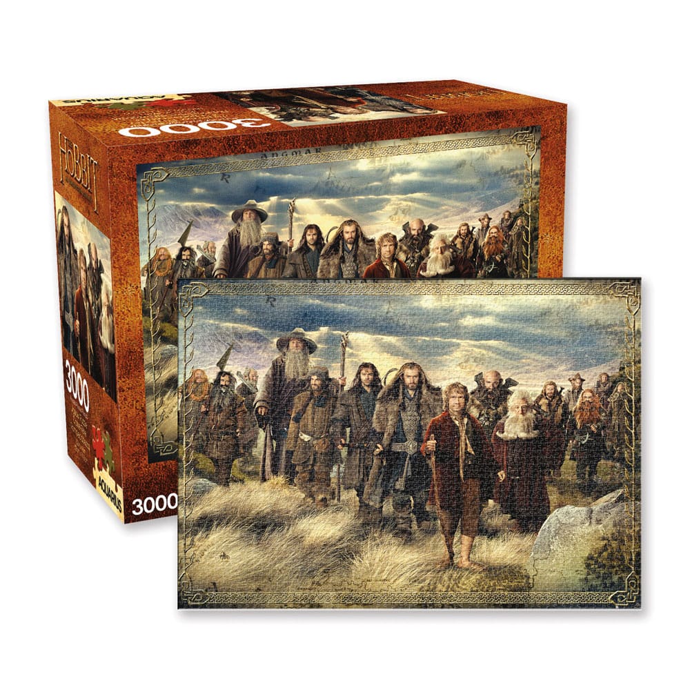 AUF BESTELLUNG HERGESTELLT: Der Hobbit: Eine unerwartete Reise Puzzle-Karte (3000 Teile)