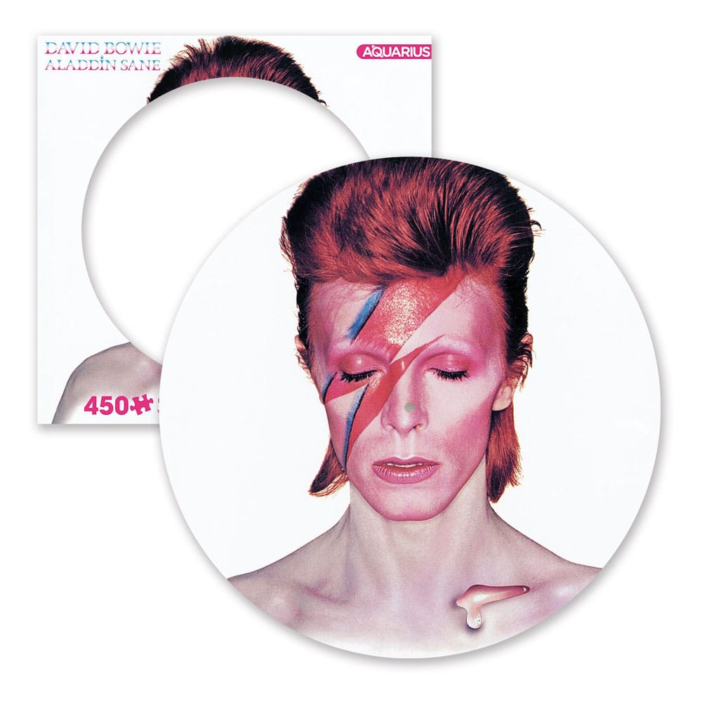 AUF BESTELLUNG HERGESTELLT: David Bowie: Aladdin Sane, 450-teiliges Bild-Disc-Puzzle