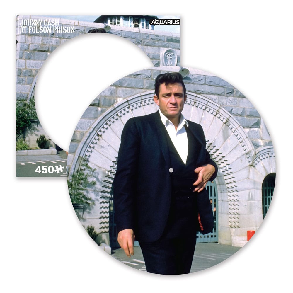 AUF BESTELLUNG HERGESTELLT: Johnny Cash: Folsom Prison 450-teiliges Bilder-Disc-Puzzle *SONDERPREIS*