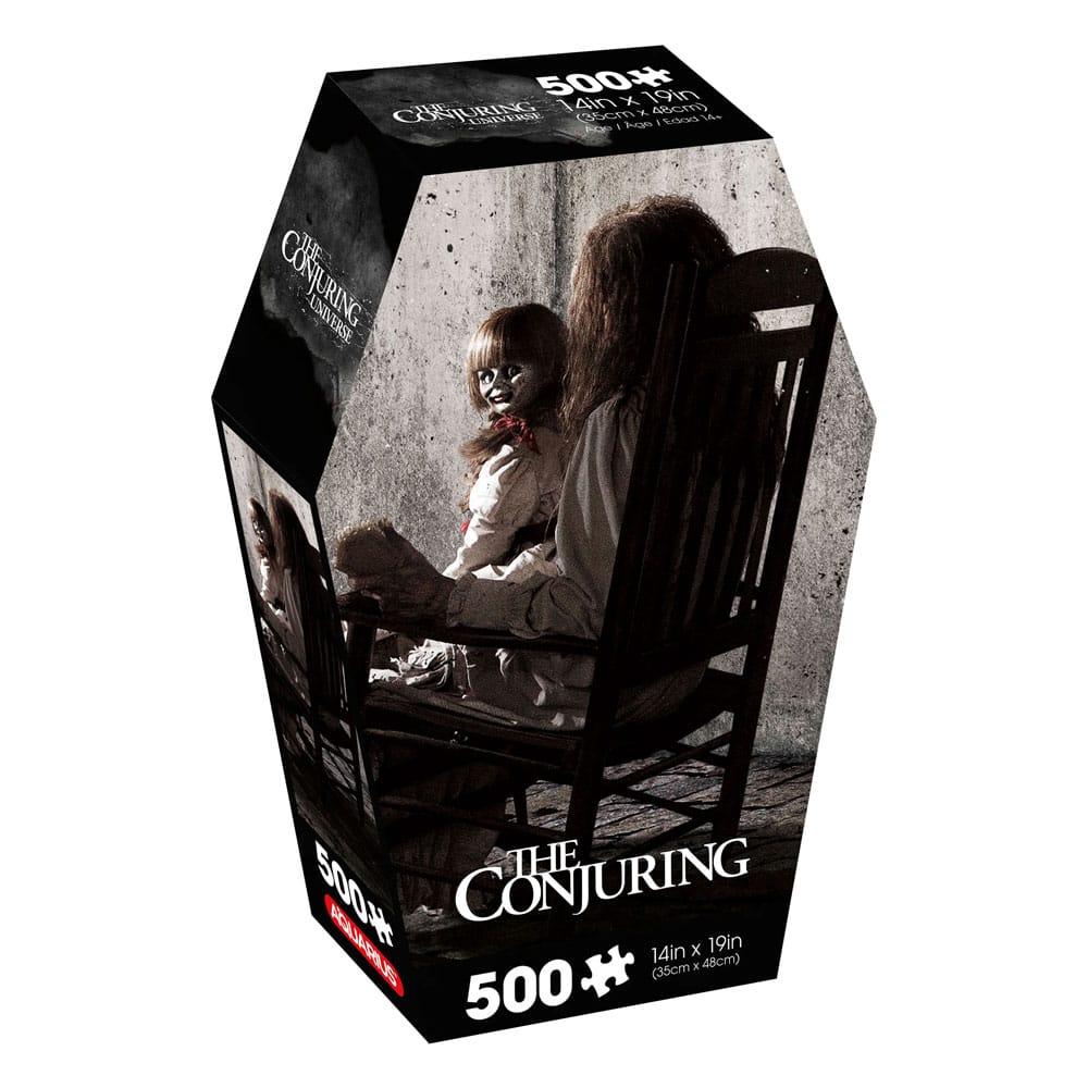 AUF BESTELLUNG gefertigtes The Conjuring Puzzle Annabelle auf Stuhl (500 Teile)
