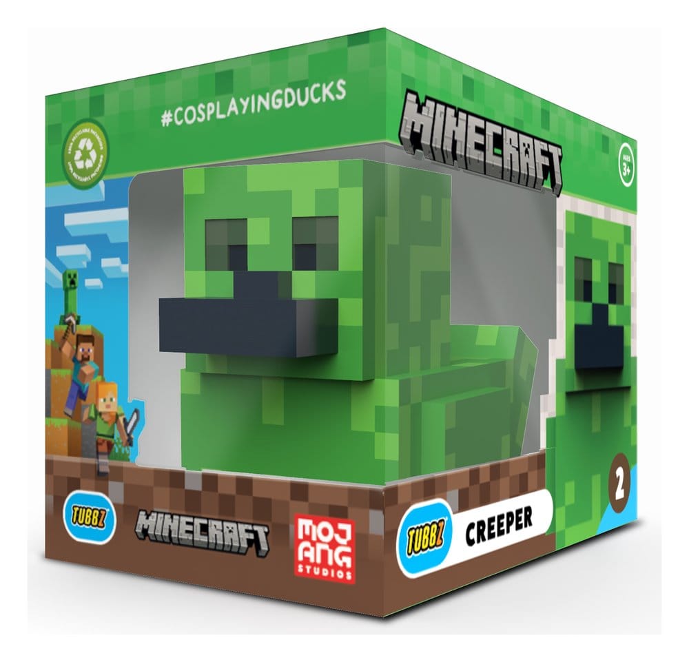 🧪 LAB | SU ORDINAZIONE Minecraft Tubbz PVC Figure Creeper Boxed Edition 10 cm   