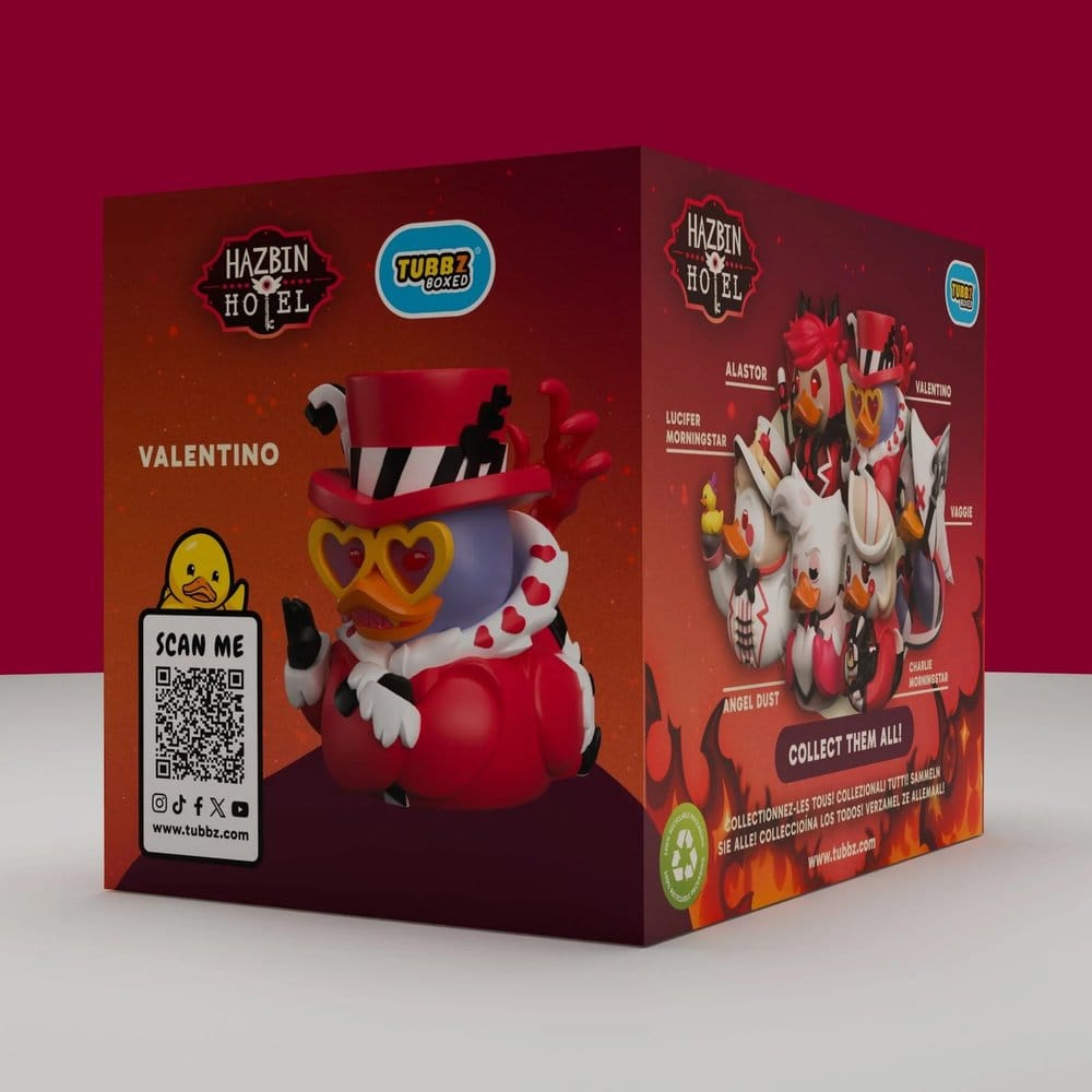 🧪 LAB | SU ORDINAZIONE Hazbin Hotel Tubbz PVC Figure Valentino Boxed Edition 10 cm                  