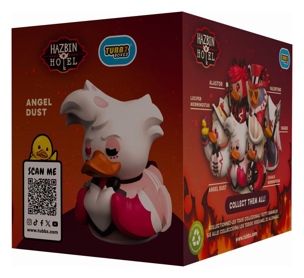 🧪 LAB | SU ORDINAZIONE Hazbin Hotel Tubbz PVC Figure Angel Dust Boxed Edition 10 cm            