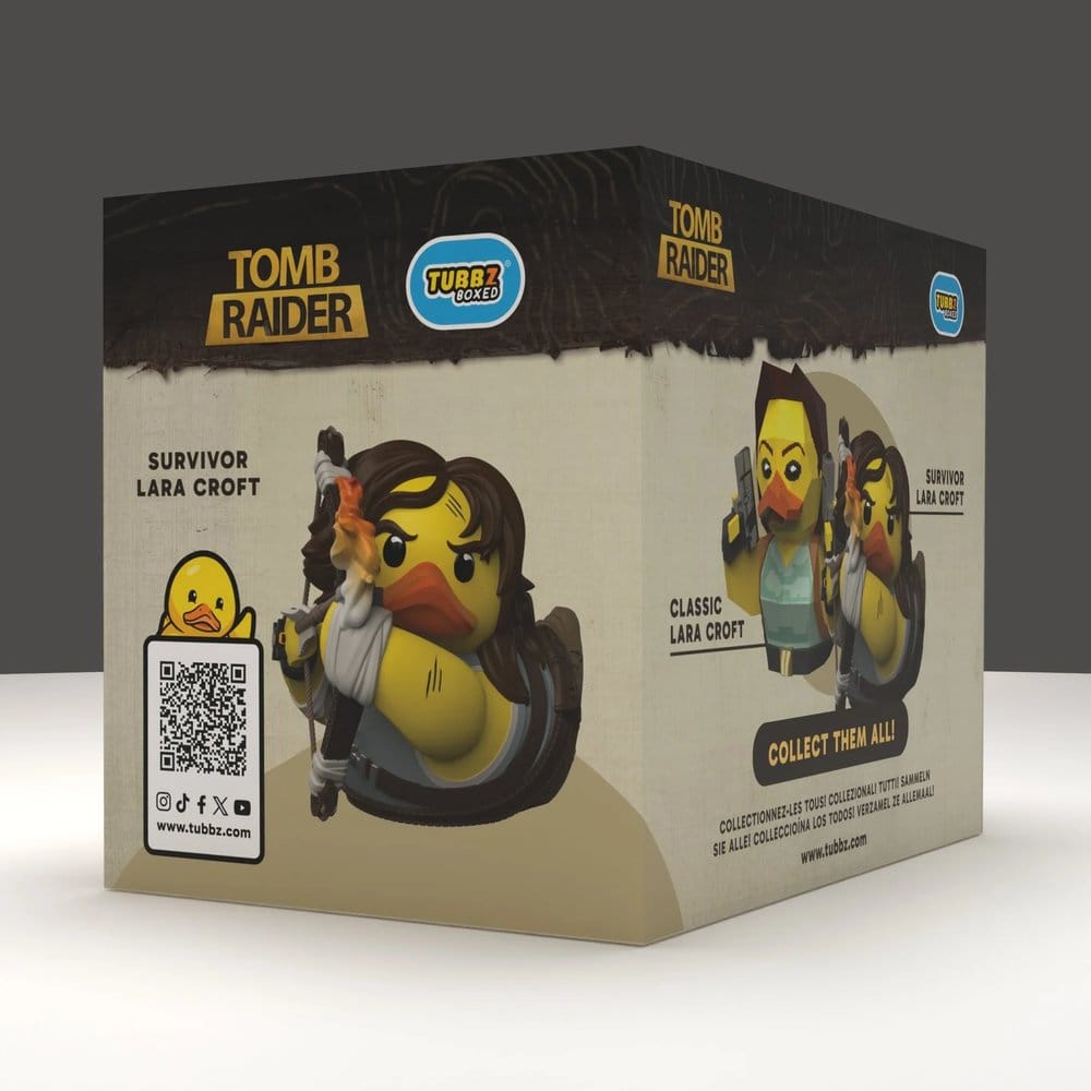 🧪 LAB | SU ORDINAZIONE Tomb Raider Tubbz PVC Figure Lara Croft (Survivor) Boxed Edition 10 cm 