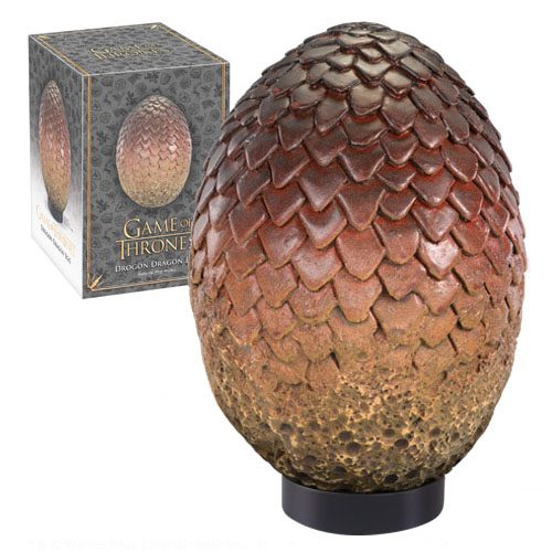 SU ORDINAZIONE Game of Thrones Dragon Egg Prop Replica Drogon 20 cm