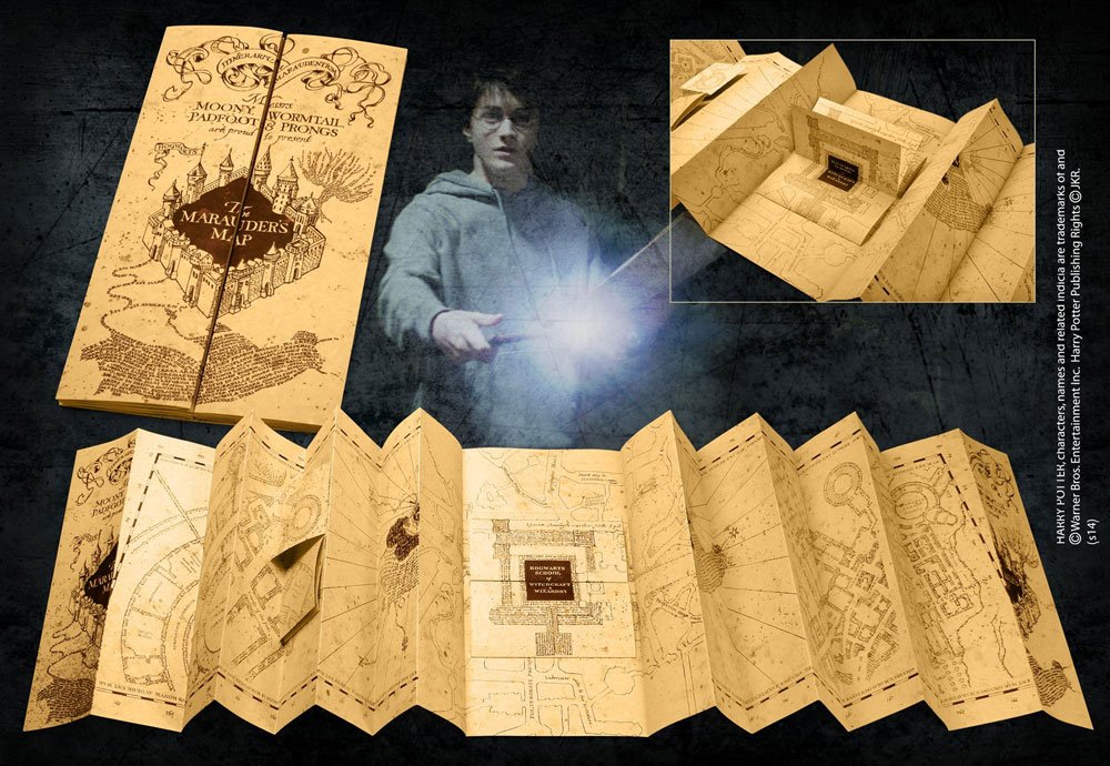 SU ORDINAZIONE Harry Potter Replica 1/1 Marauder´s Map