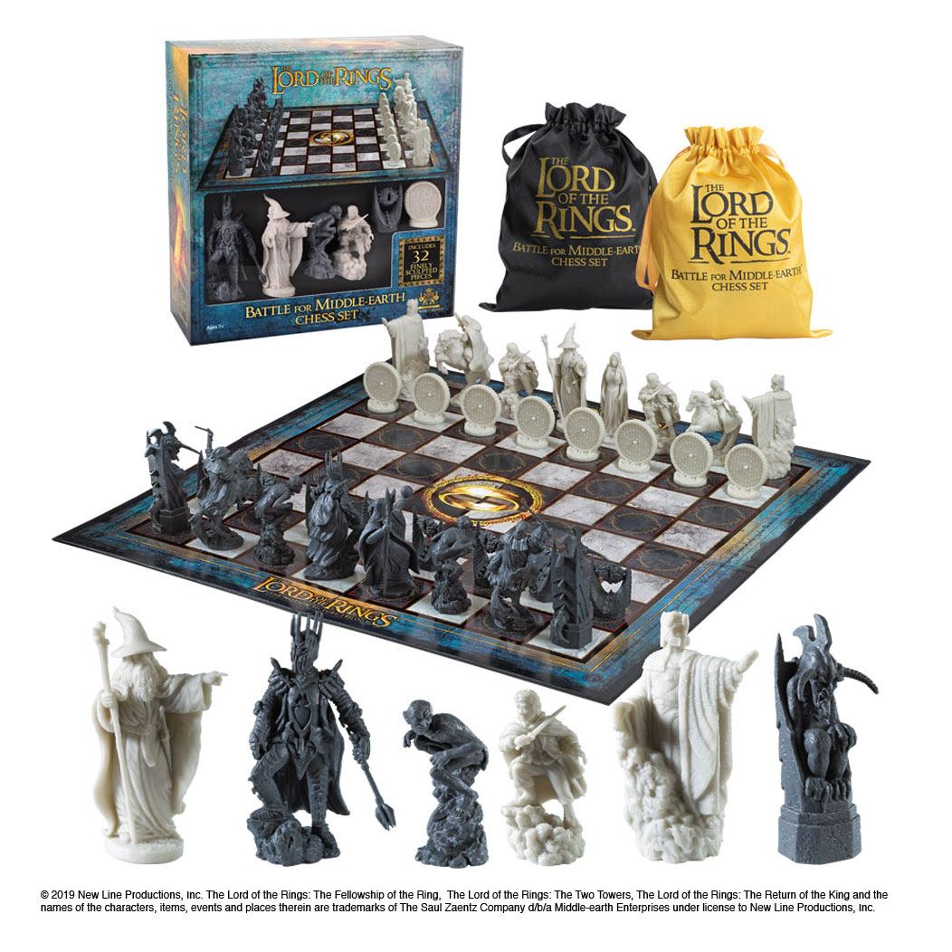 SU ORDINAZIONE Lord of the Rings Chess Set Battle for Middle Earth