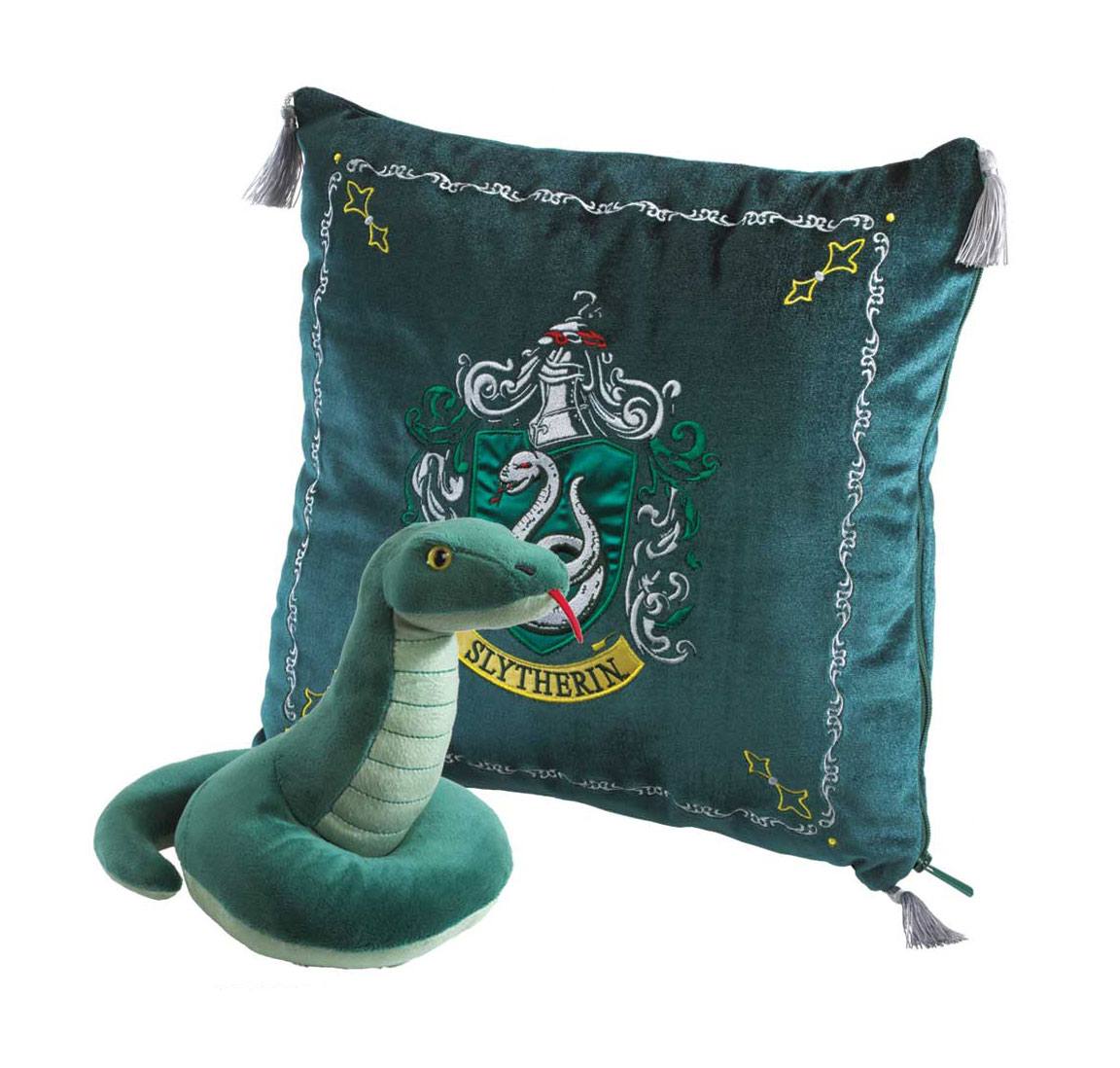 AUF BESTELLUNG gefertigtes Harry Potter Hausmaskottchenkissen mit Plüschfigur Slytherin