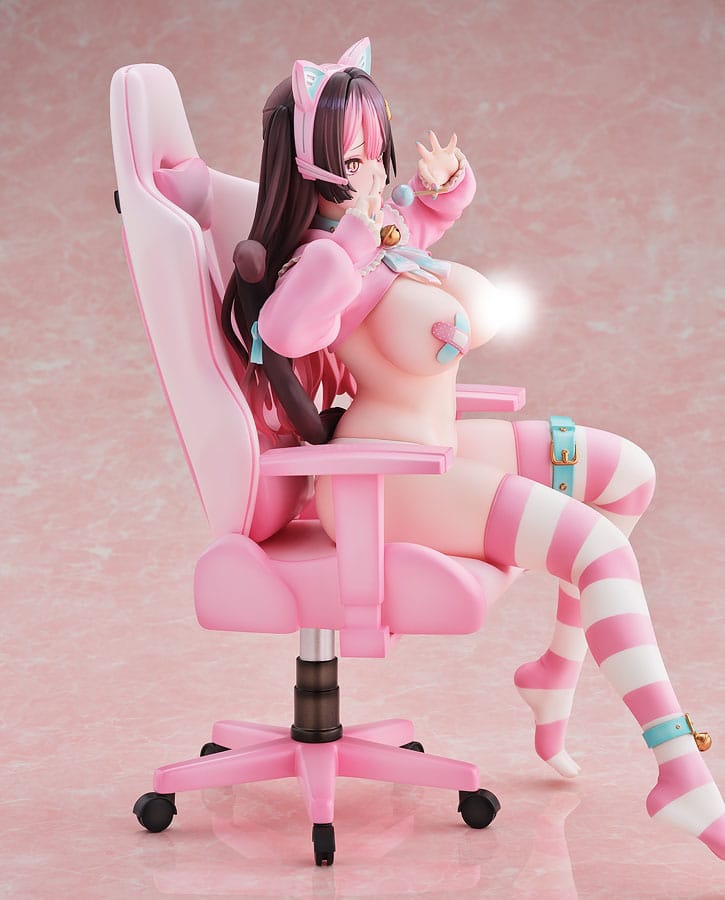 PREORDINE 04/2026 Comic Unreal PVC Statue 1/6 The Bewitching Landmine-Type Catgirl Streamer, Kuro Illustrated by Danimaru 22 cm (18+)(PREORDINE NON CANCELLABILE)