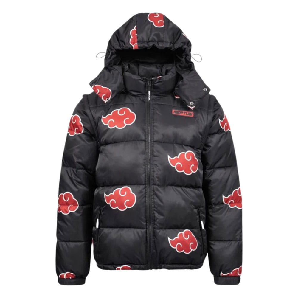 SU ORDINAZIONE Naruto Puffer Jacket Akatsuki Red Size XXL *PREZZO SPECIALE*