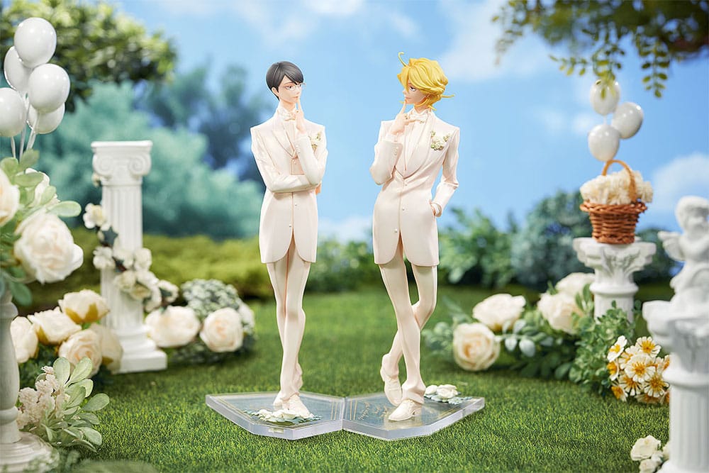 PREORDINE+ 03/2026 Doukyusei PVC Statues 2-Pack 1/7 Hikaru Kusakabe & Licht Sajo: Wedding Ver. 24 cm