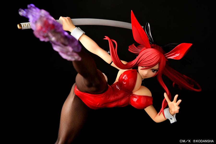 PREORDINE CHIUSO 05/2025 Fairy Tail Statue 1/6 Erza Scarlet High Kick Crimson Bunny Ver. 37 cm   (PREORDINE NON CANCELLABILE)