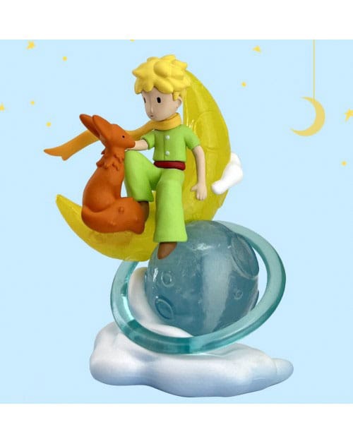 AUF BESTELLUNG GEFERTIGT Die Figur des Kleinen Prinzen Der Kleine Prinz &amp; Fuchs auf dem Mond 8 cm