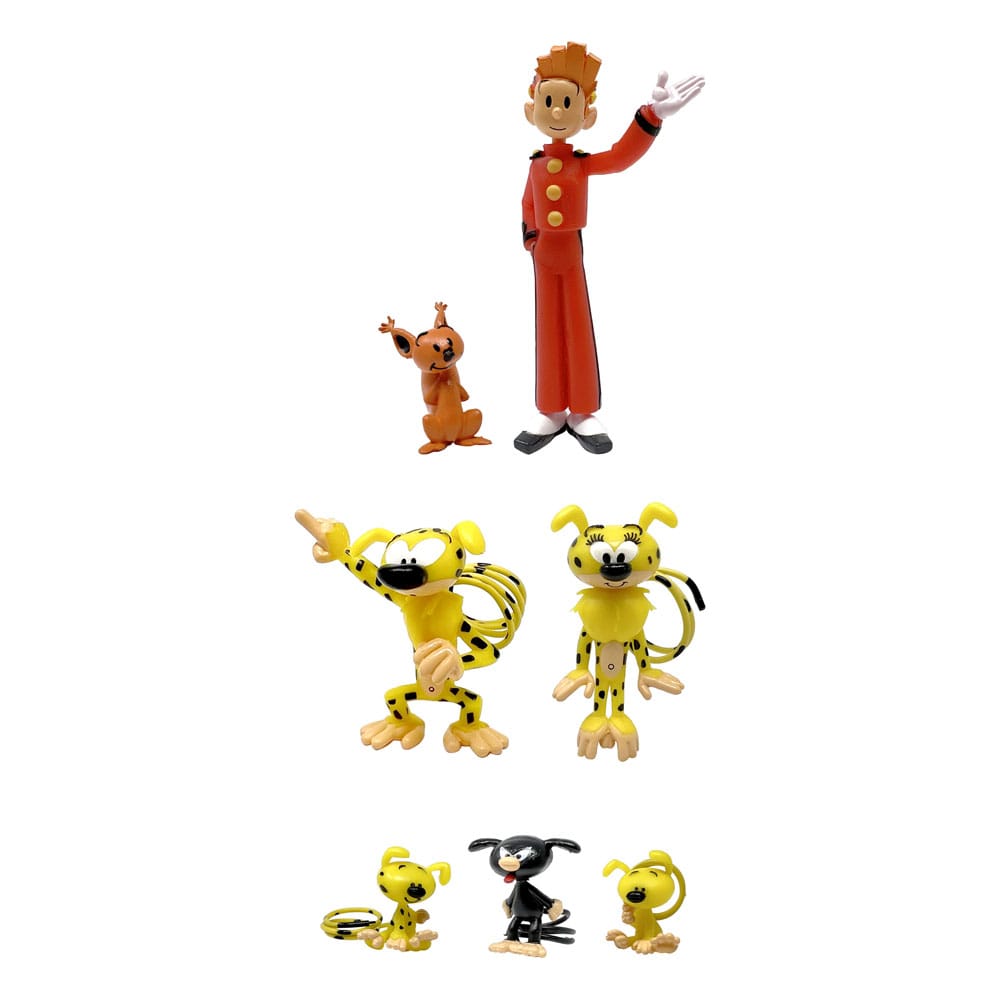 Marsupilami Mini-Figuren, 7er-Pack, 4–10 cm, auf Bestellung gefertigt