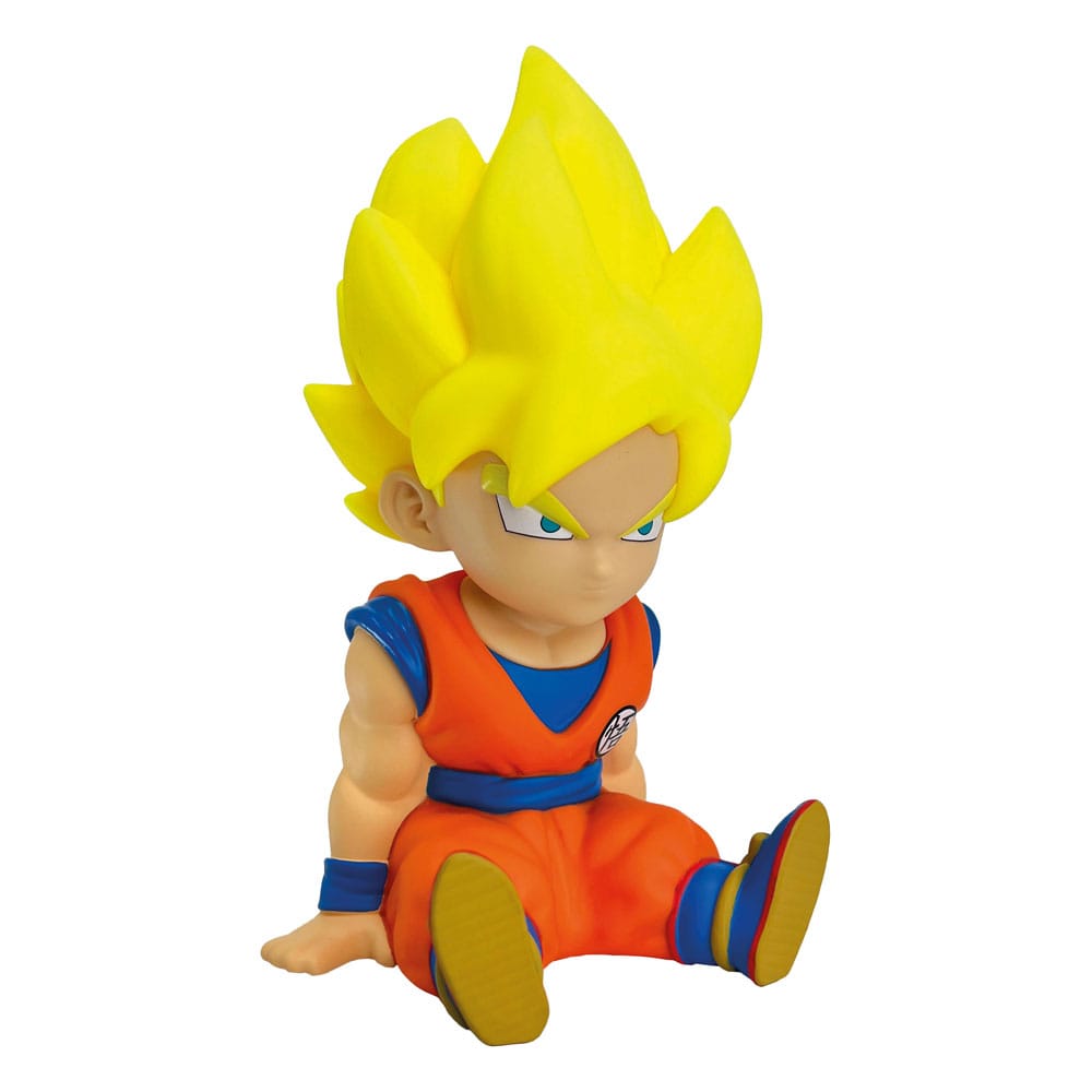 SU ORDINAZIONE Dragon Ball Coin Bank Son Goku Super Saiyan 19 cm
