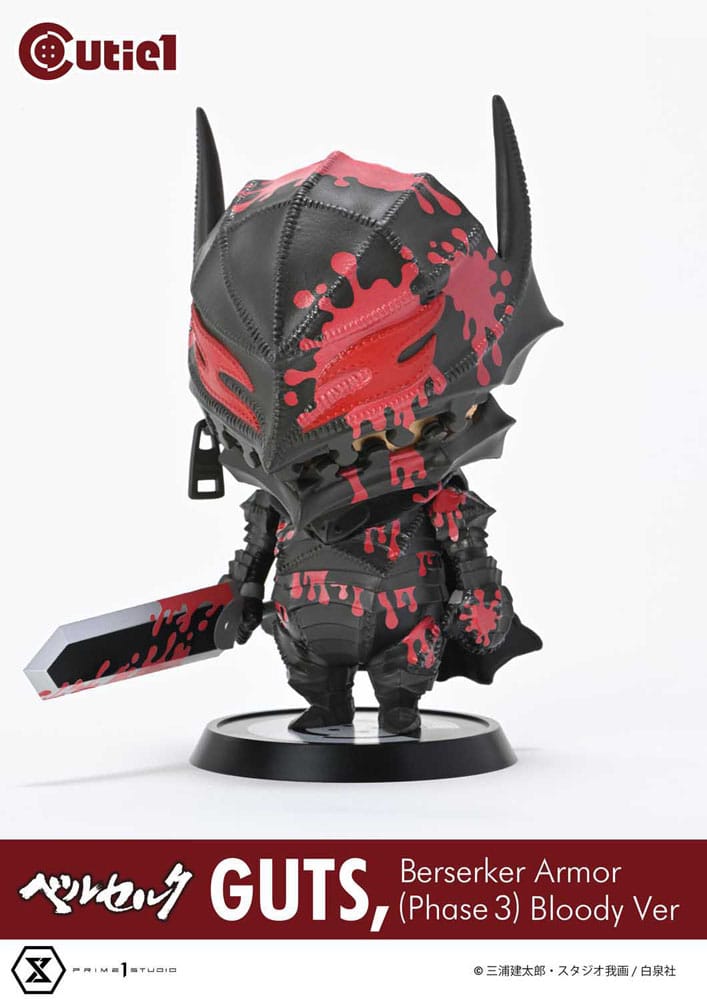 SU ORDINAZIONE Berserk Cutie1 PVC Figure Guts Berserker Armor (Phase 3) Bloody Ver. 12 cm 