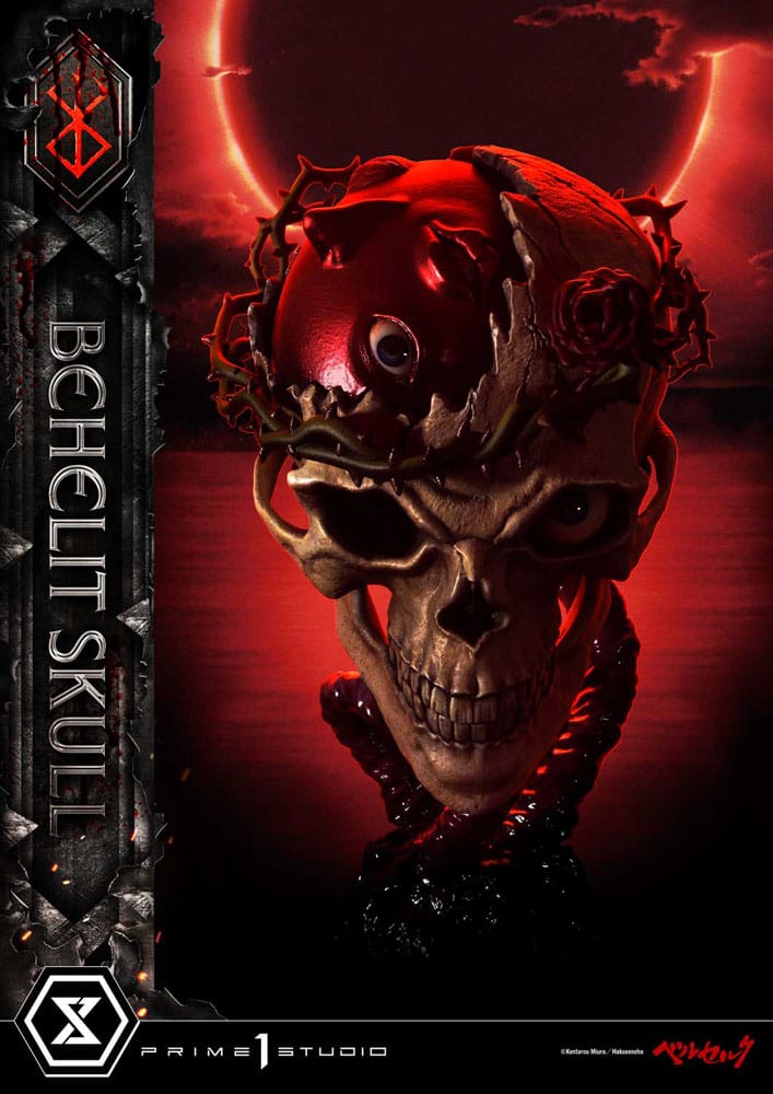 PREORDINE+ 05/2027 (NON CANCELLABILE) Berserk Life Scale Masterline Series Statue 1/4 Behelit Skull 20 cm
