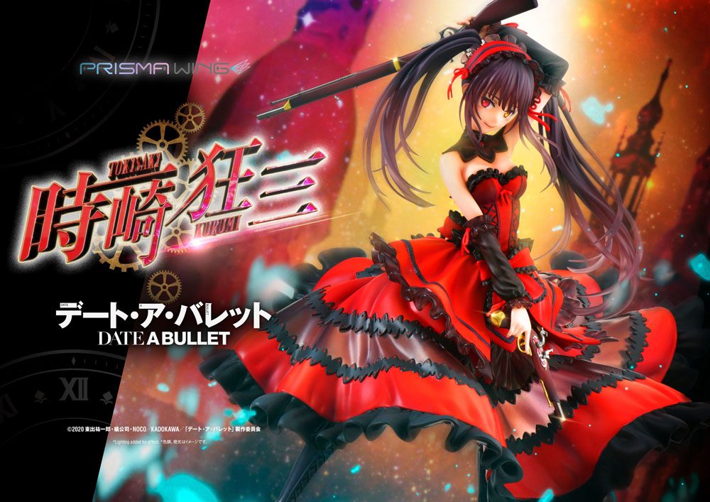 SU ORDINAZIONE Date A Live Fragment: Date A Bullet Prisma Wing PVC Statue 1/7 Kurumi Tokisaki 27 cm