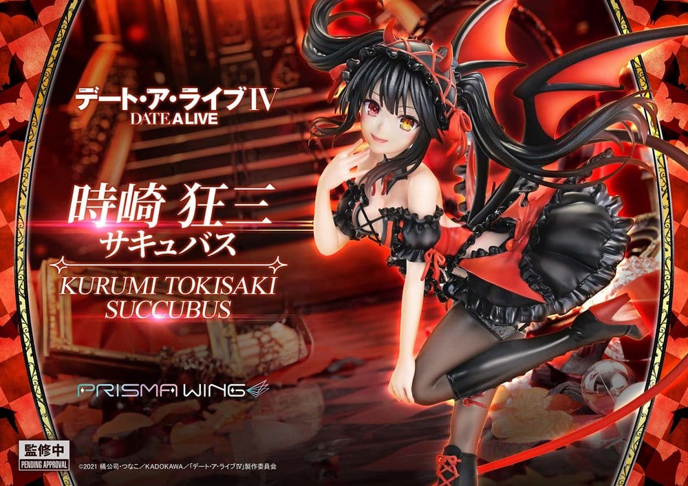 PREORDINE+ 08/2027 Date A Live Prisma Wing PVC Statue 1/7 Kurumi Tokisaki succubus 25 cm